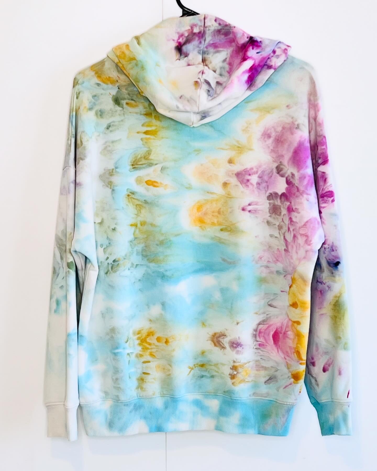 Pastel dream ice dyed buffalo hoodie Medium