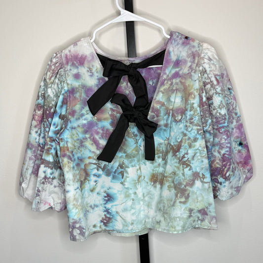 Strawberry fade ice dyed blouse- medium