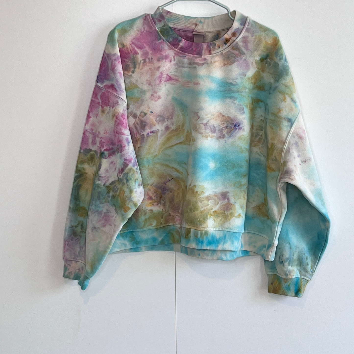 Pastel dream ice dyed sweatshirt- tie dyed