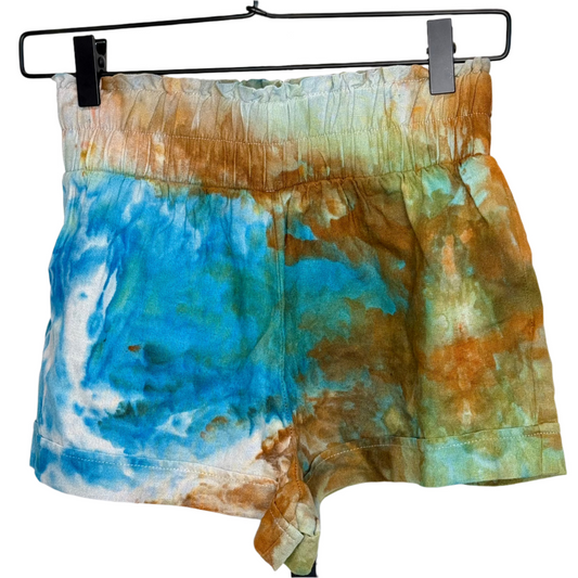 Waters of Cozumel ice dye rayon shorts-Small