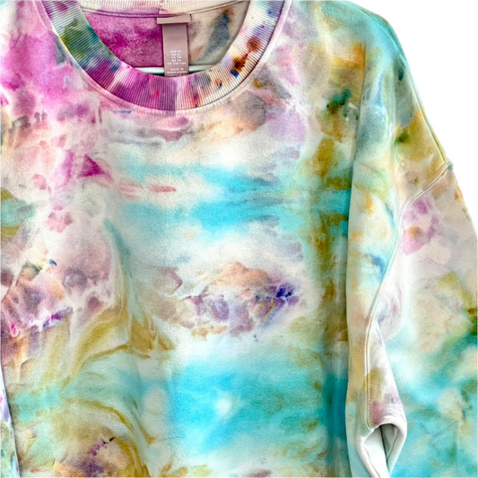 Pastel dream ice dyed sweatshirt- tie dyed