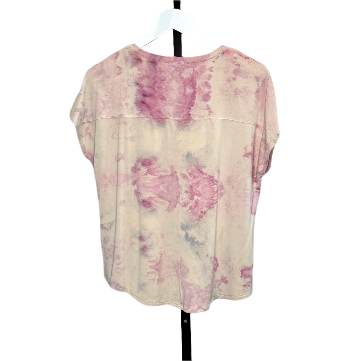 Rose Apothecary modal ice dyed geode v-neck t shirts small