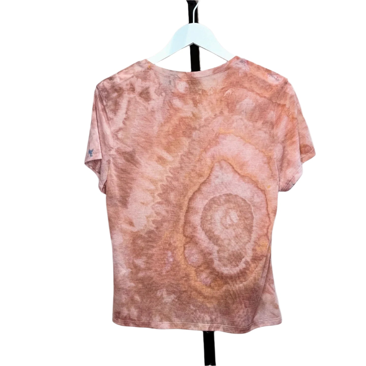 Pink and gold geode t-shirt hand dyed