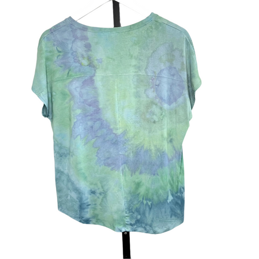 Tranquil Tide modal ice dyed geode v-neck t shirts small