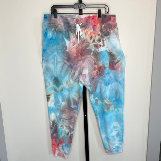 Nebula hand dyed high quality joggers.