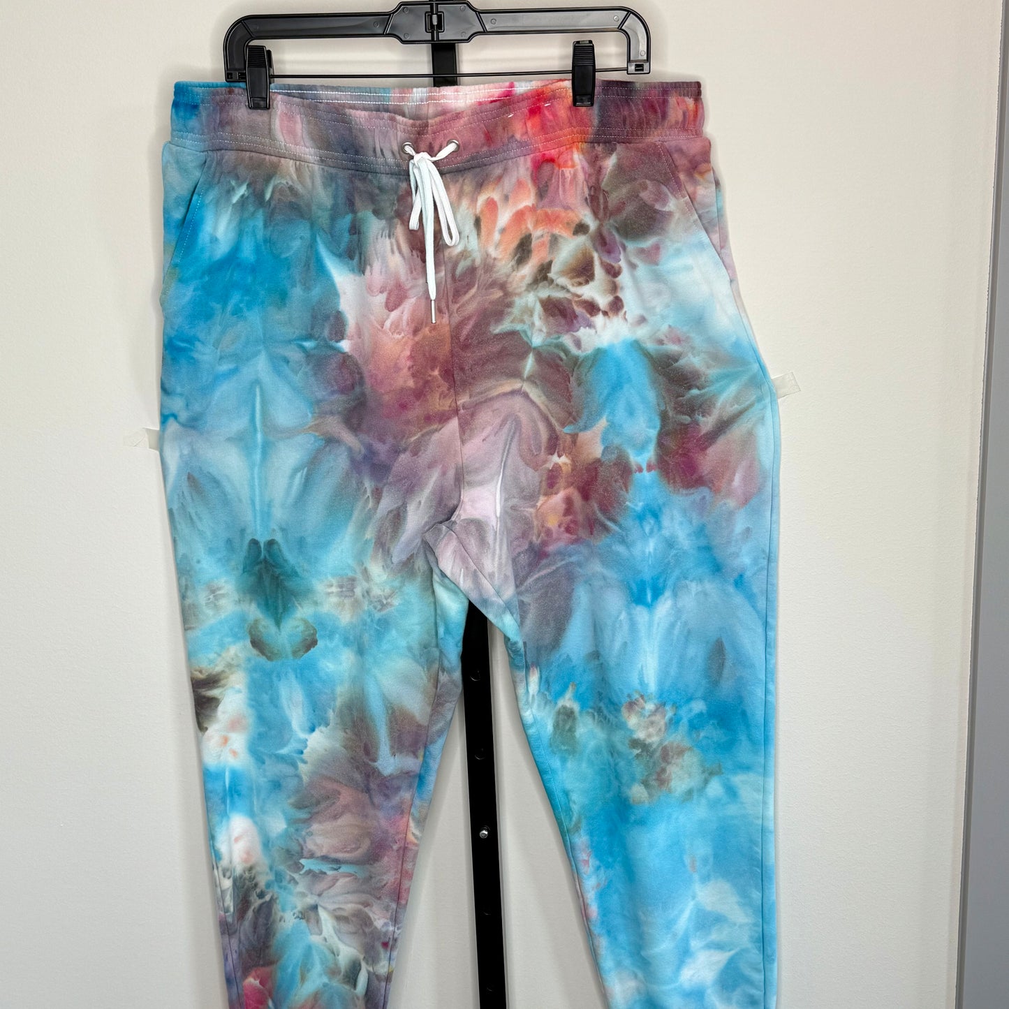 Nebula hand dyed high quality joggers.