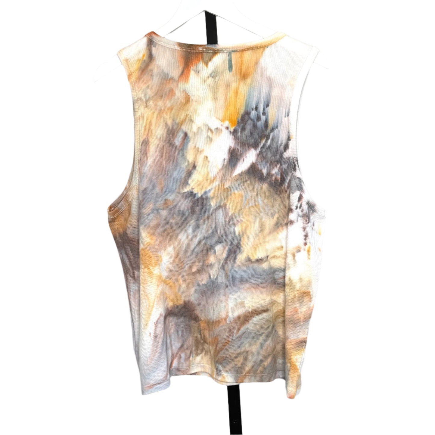 Camel Storm ice dyed ribbed tank top-2X-large