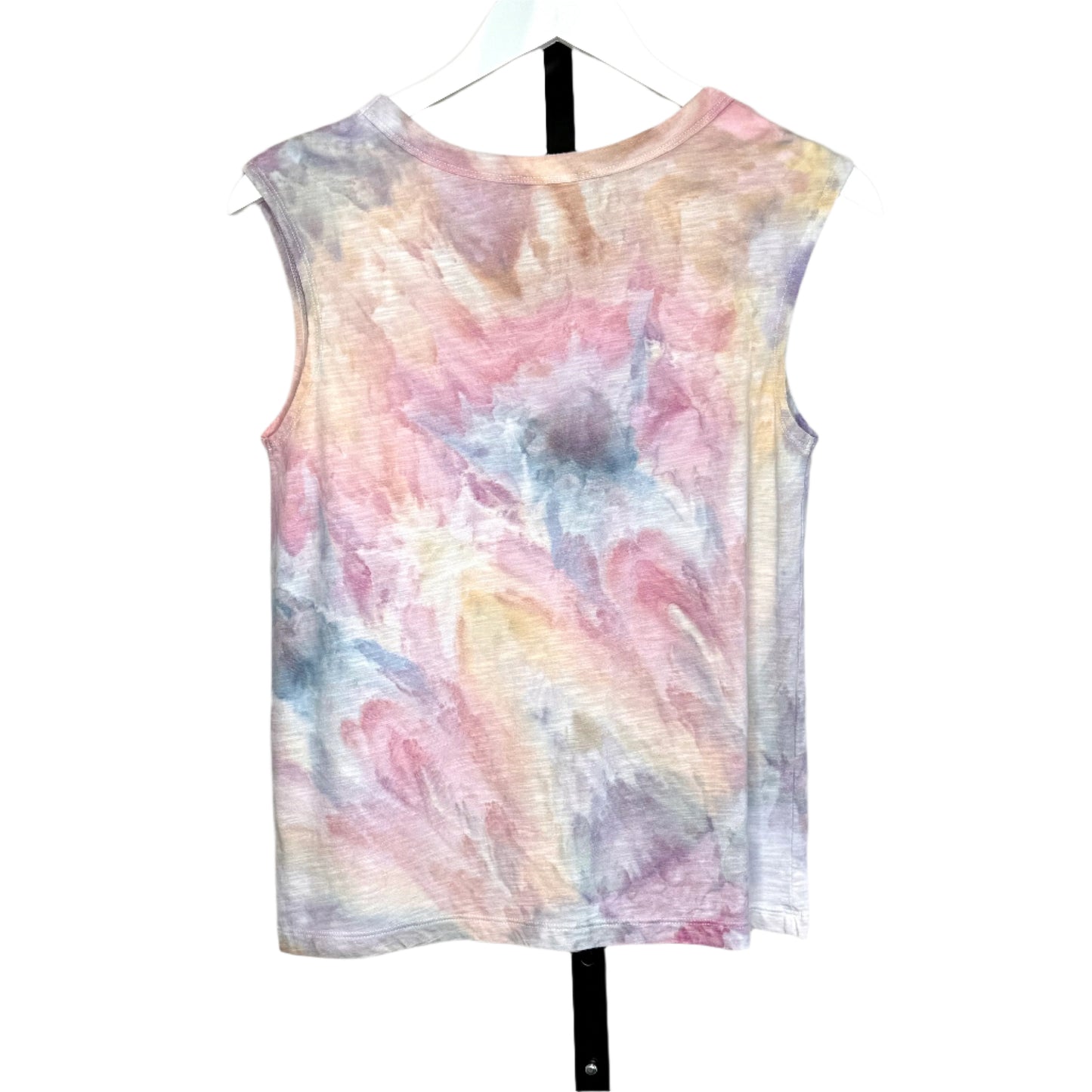 Cotton candy skies ice dyed tank top-x small