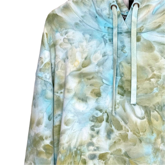 Celadon ice dyed hoodie X-large