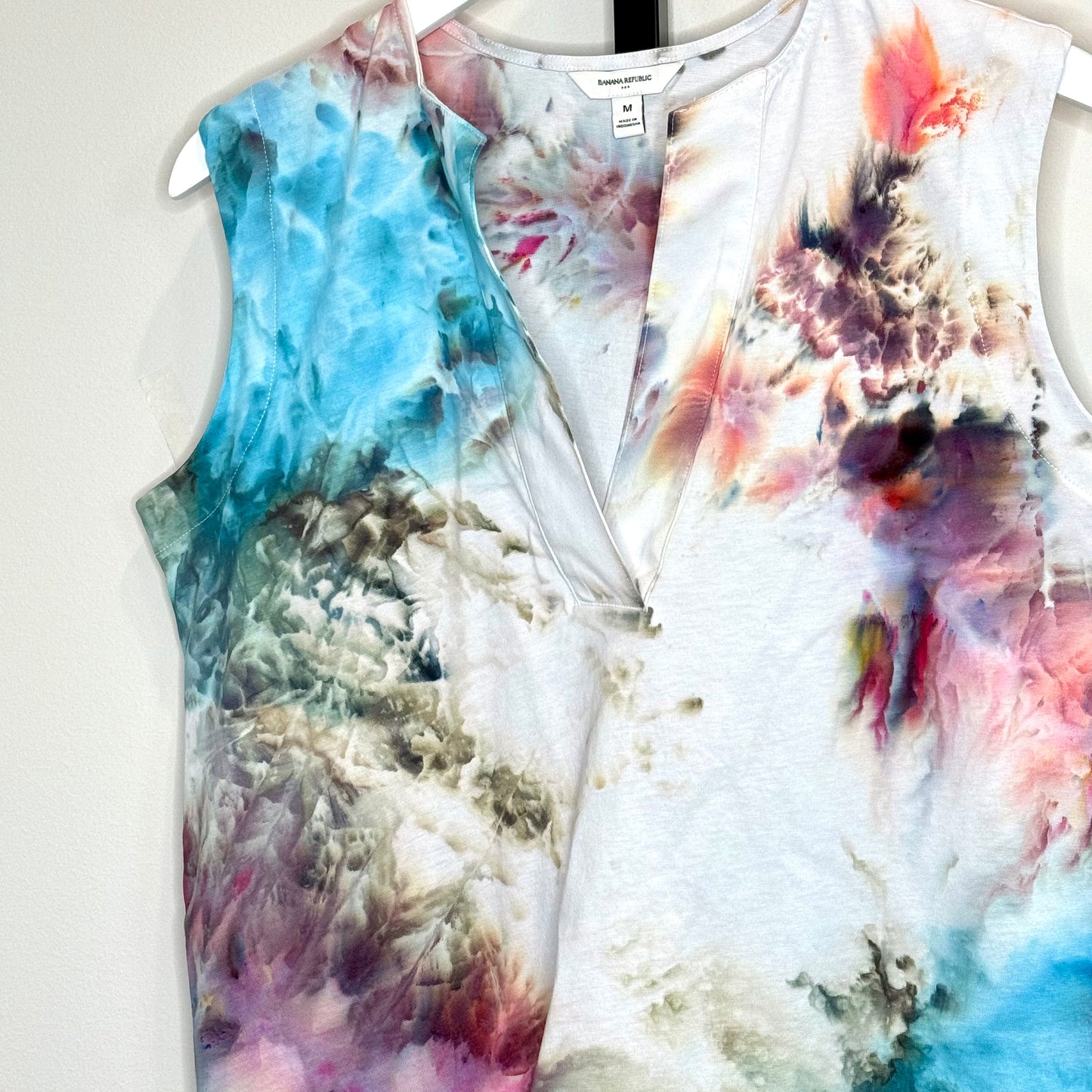 Stormy Nebula ice dyed tank top- Large