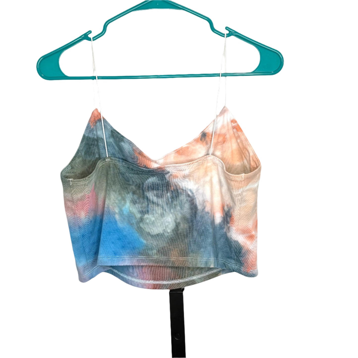 Monet inspired tie dyed cropped cami tank top Xl