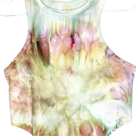 Wild Thing ice tie dyed cropped tank top 2XL