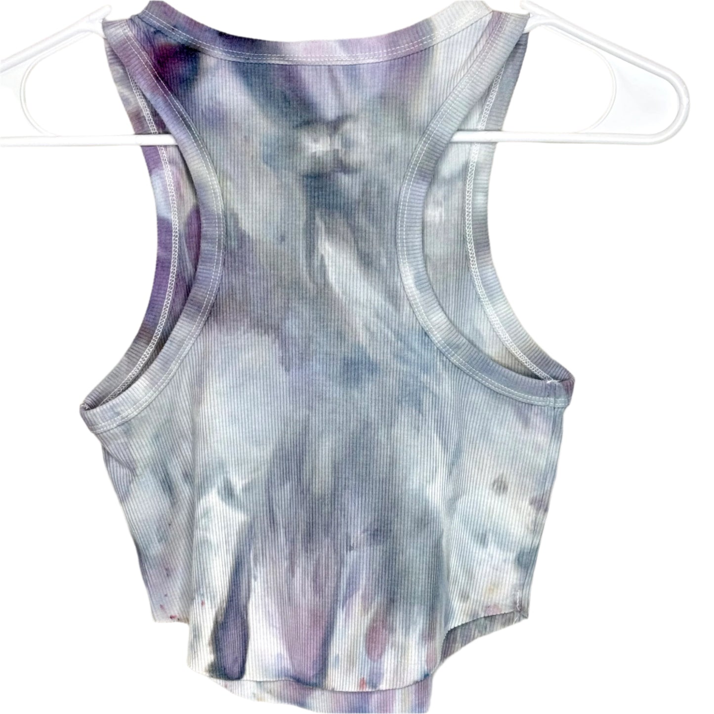 Black Ice tie dyed cropped racerback tank top Small