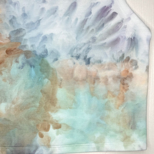 Patina ice dyed cropped cami tank top Xl
