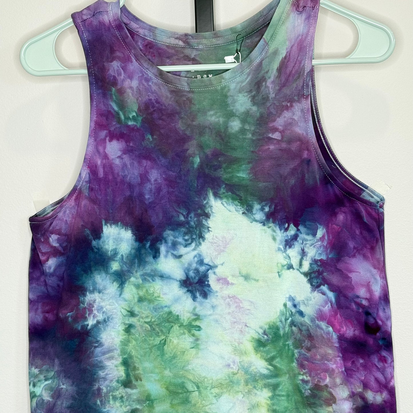 Tie dye tank top- blue/ green/purple