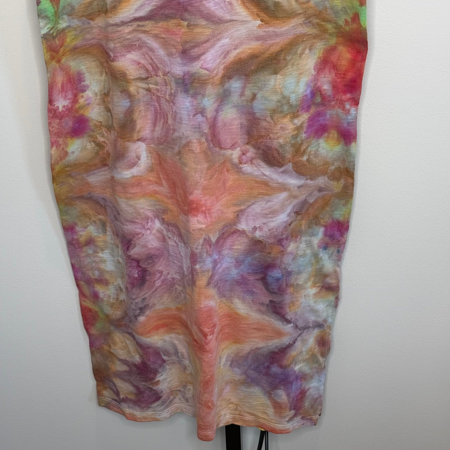 Desert Aurora ice dyed t-shirt maxi dress- Small