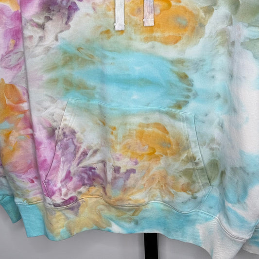Pastel dream ice dyed buffalo hoodie Medium