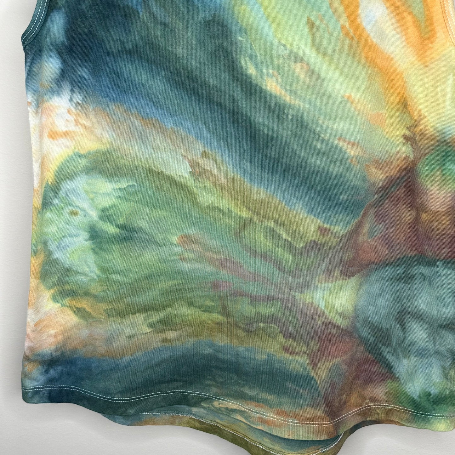 Moss and tide ice dyed racer back tank top- small