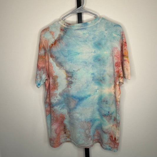 Salt Flats abstract ice dyed t-shirt- unisex medium