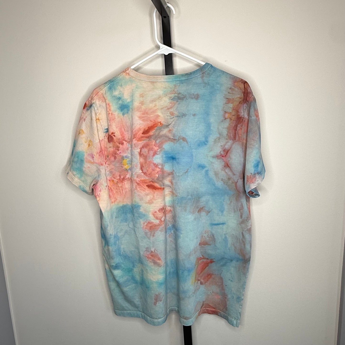 Salt Flats abstract ice dyed t-shirt- unisex Large