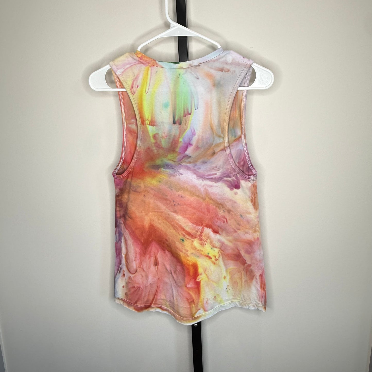 Desert Aurora ice dyed racer back tank top- small