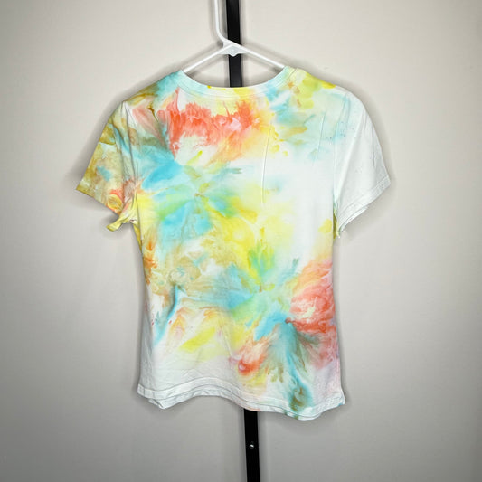 Tropical Breeze abstract ice dyed shirt- Small