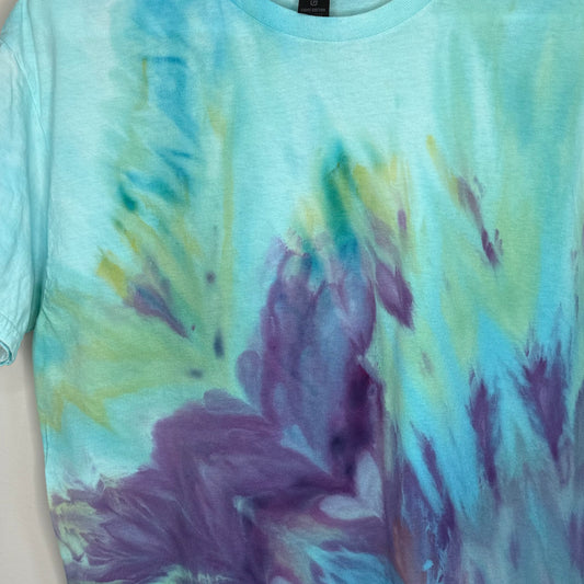 Arctic wildflower ice dyed t-shirt- unisex Medium