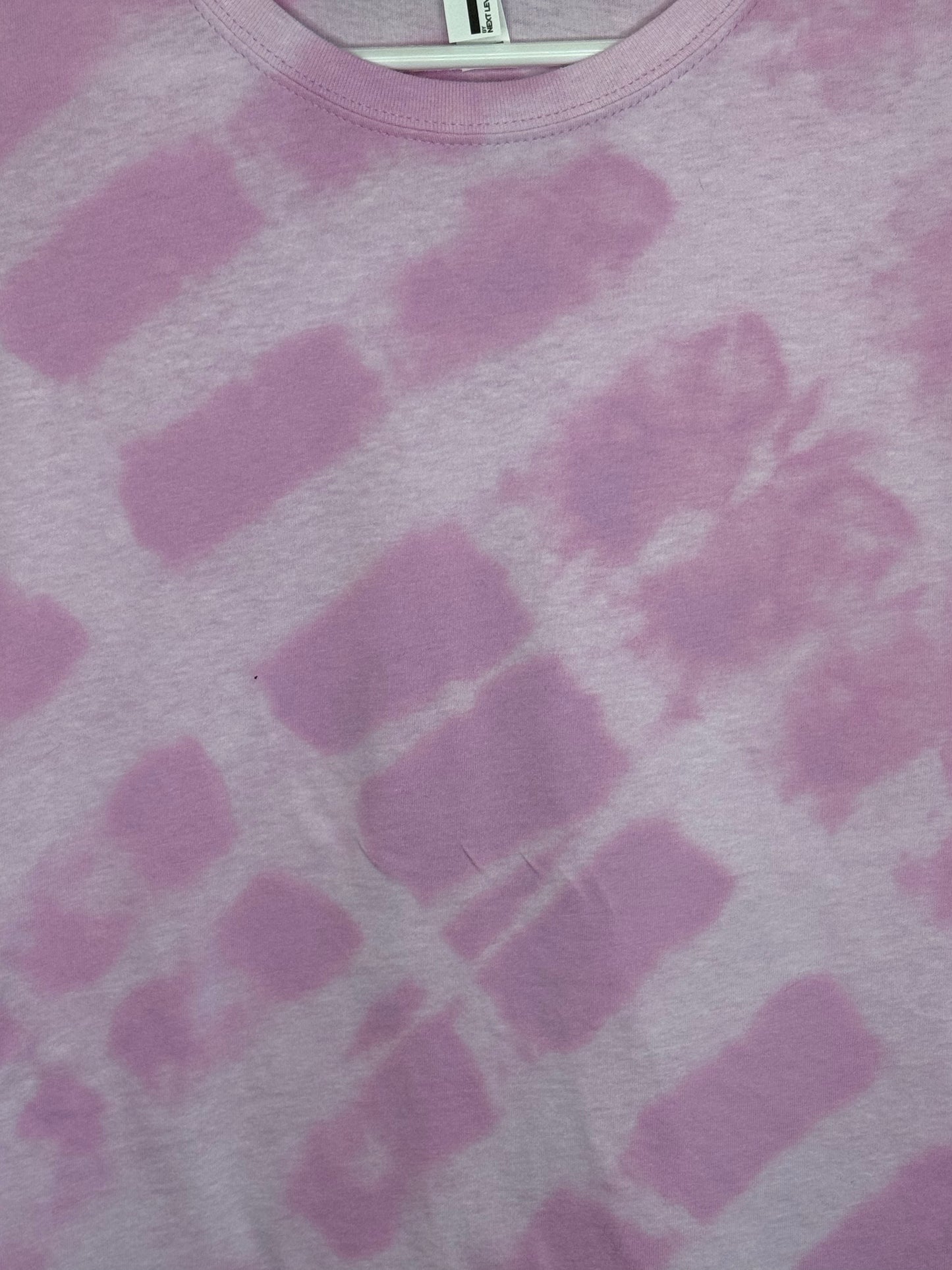 Pink Shibori reverse dye t-shirt-Small