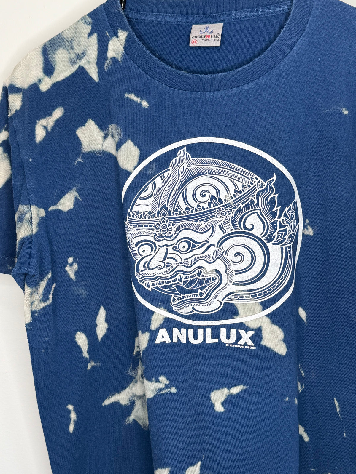 navy reverse dyed t-shirt- unisex Large