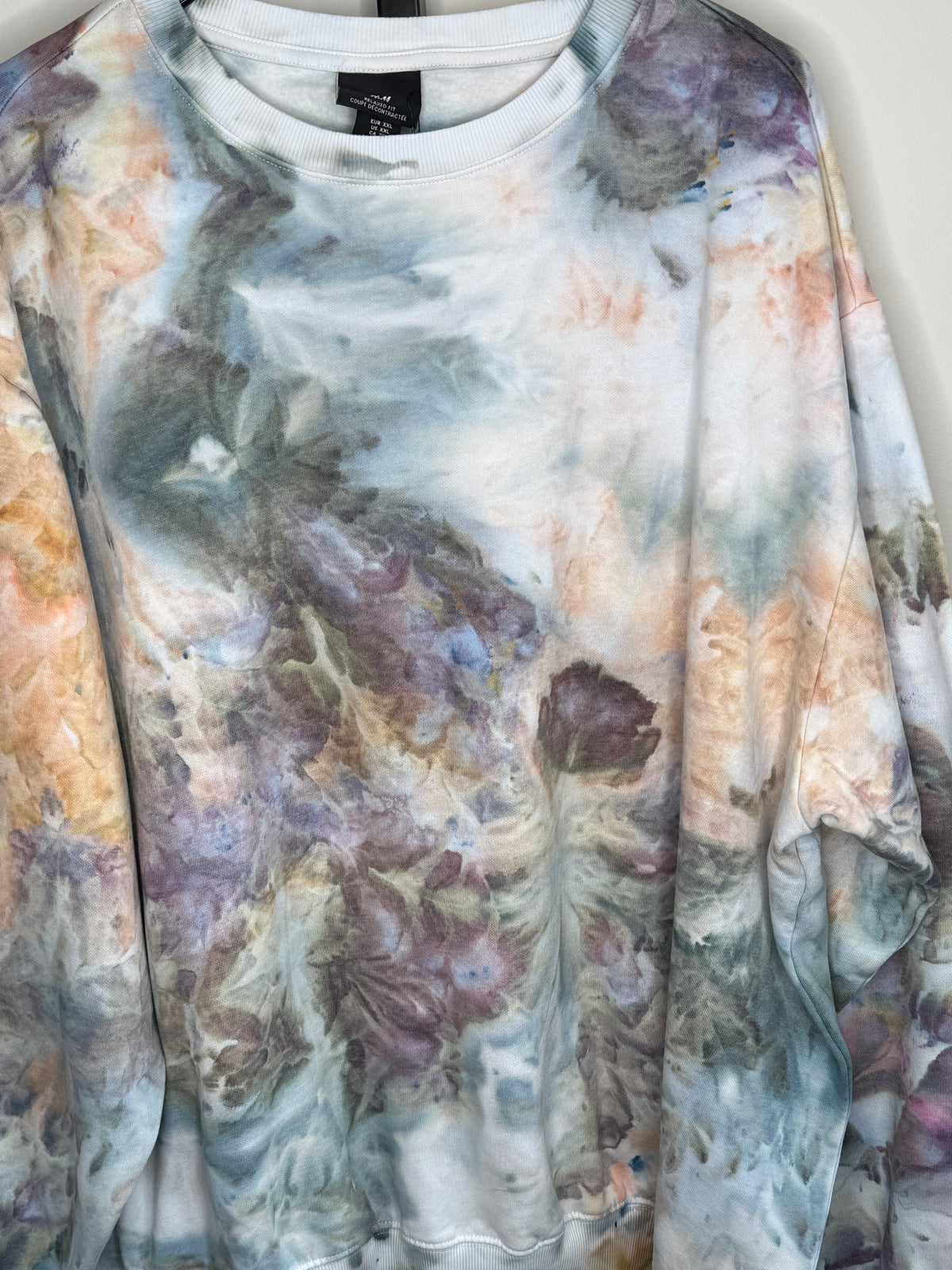 Camel Storm ice dyed unisex sweatshirt. 2xl