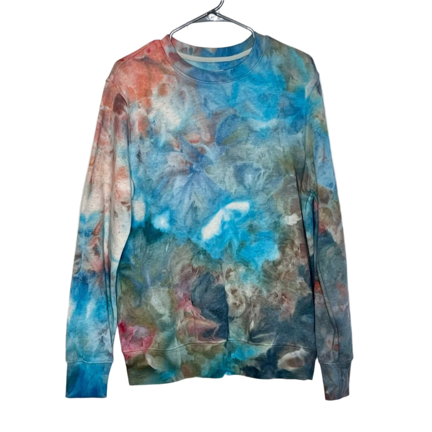 Monet garden ice dyed sweatshirt- tie dyed Unisex