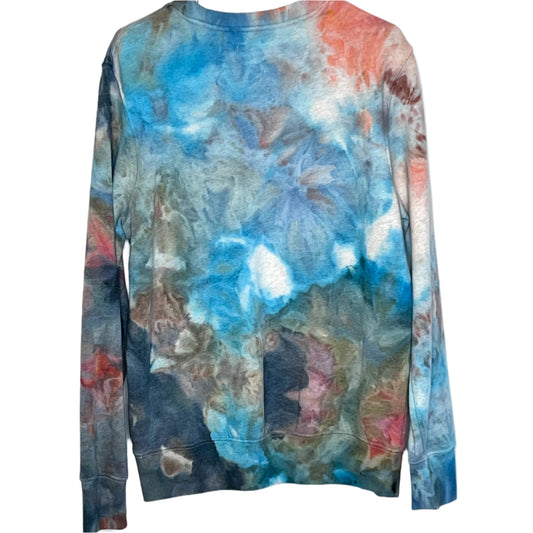 Monet garden ice dyed sweatshirt- tie dyed Unisex