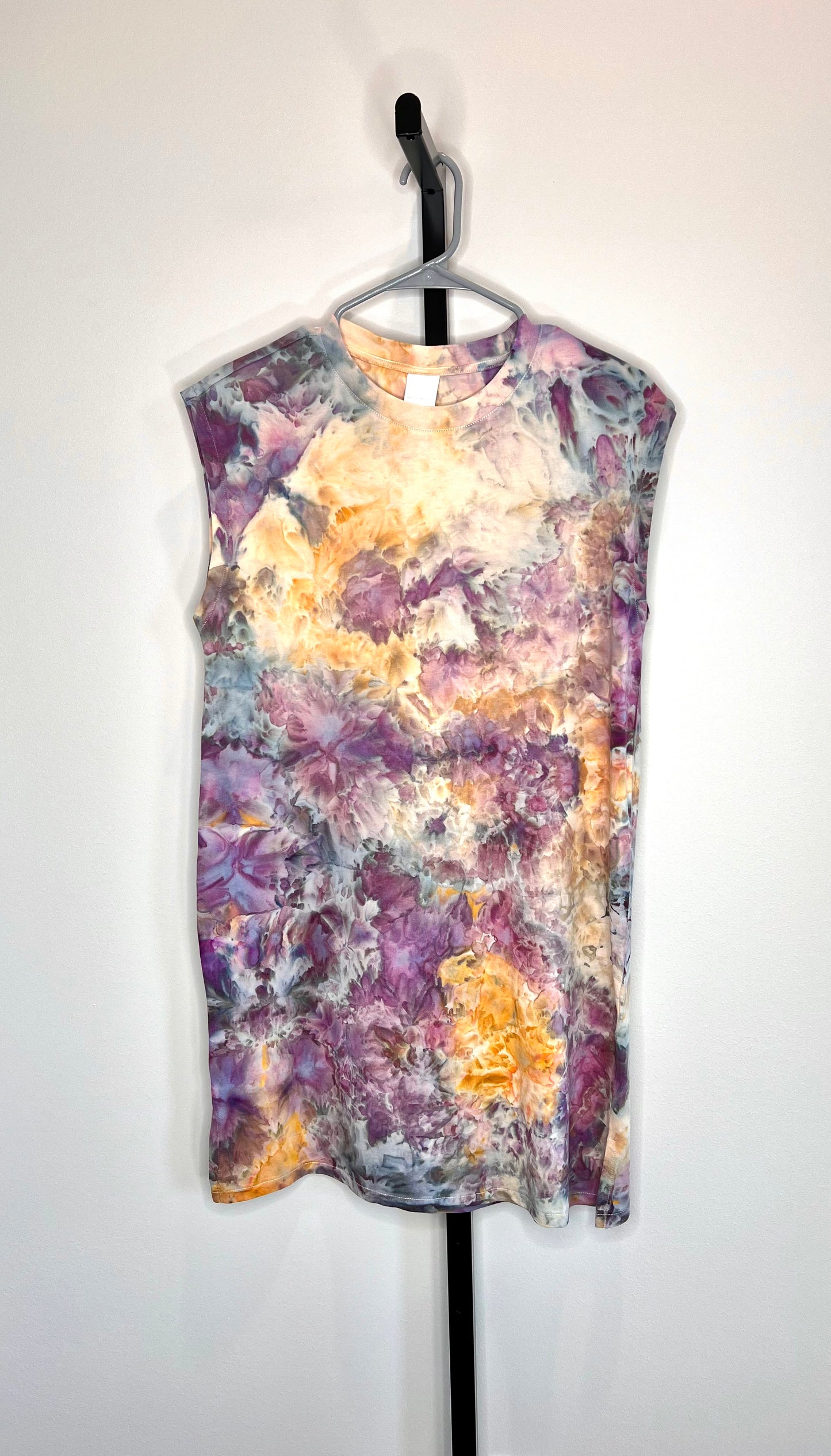 Cosmic ice dyed summer dress or cover up- XS- runs large