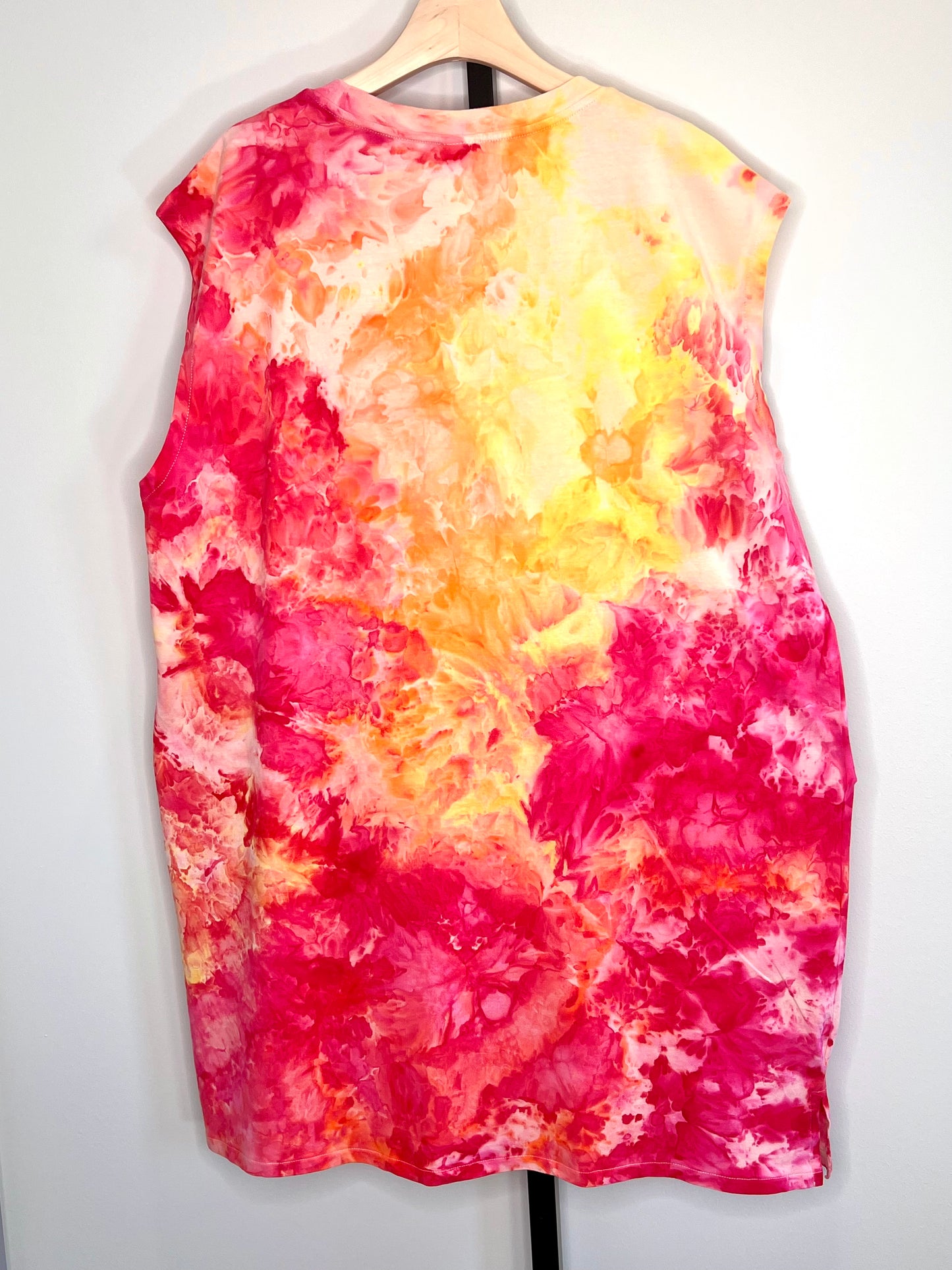 Summer Sherbet cotton summer dress or cover up- x-Large