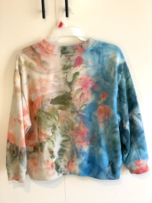 Monet garden ice dyed sweatshirt- tie dyed