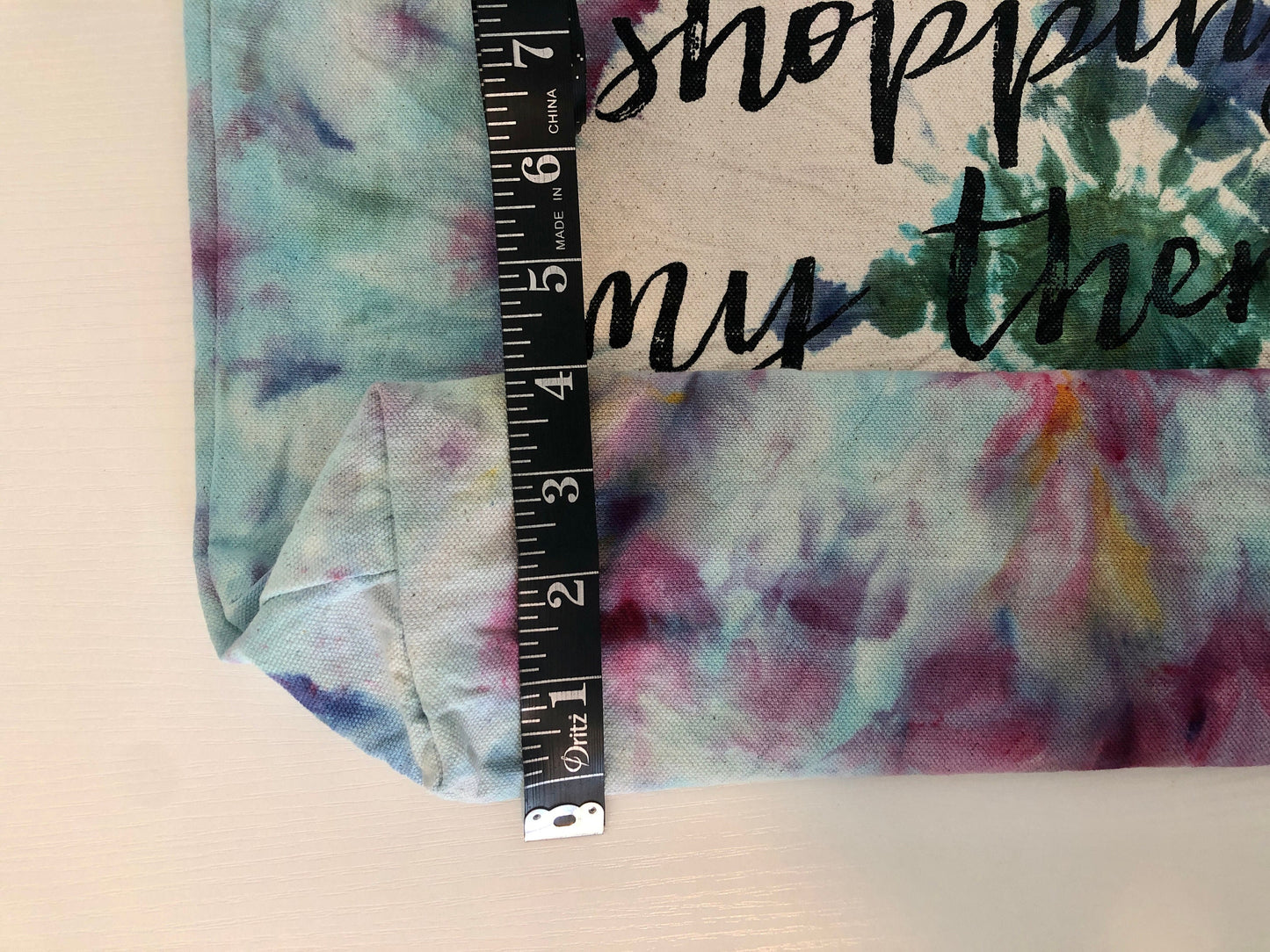 Shibori Rainbow shopping bag