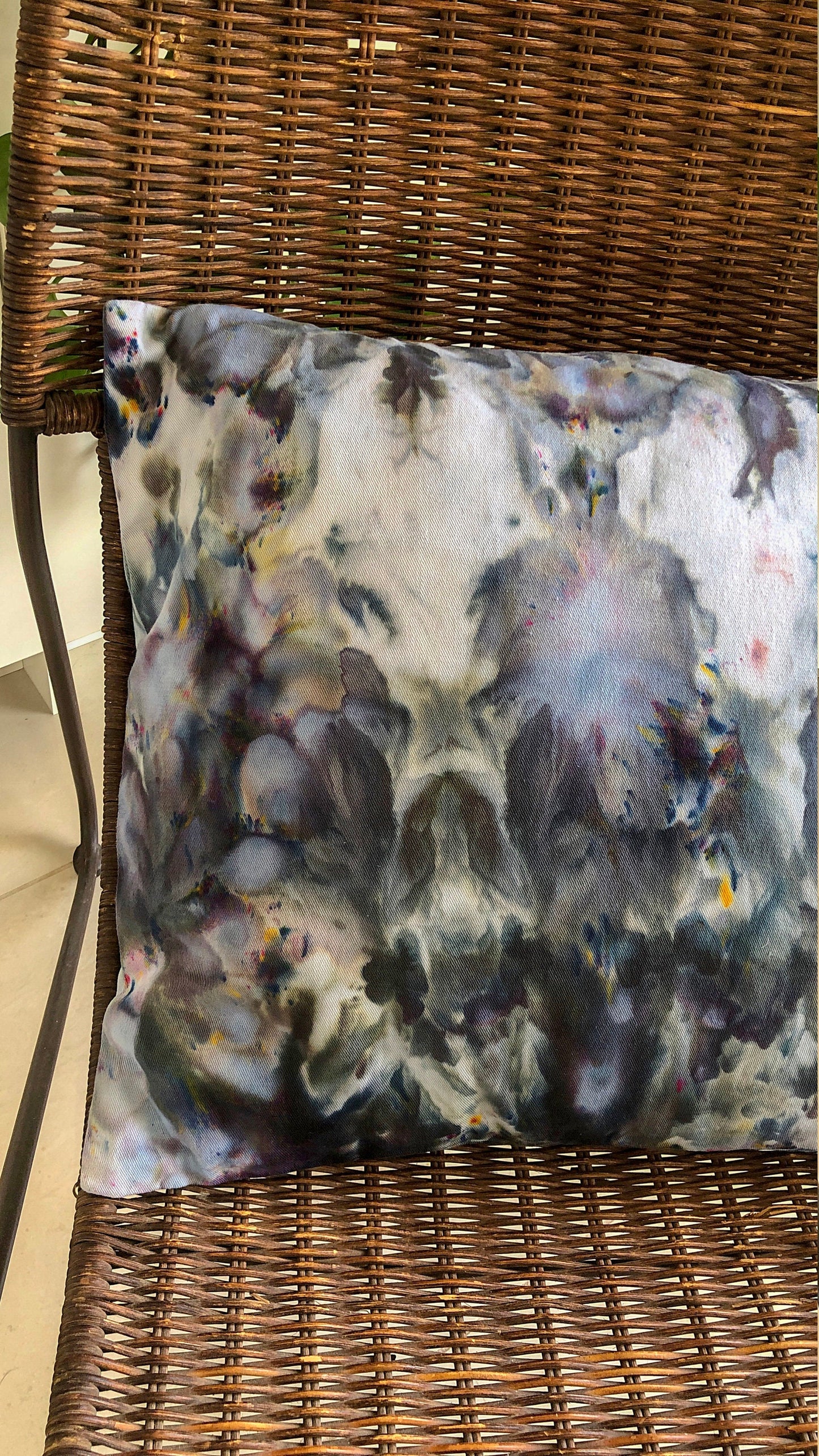 Tie dye throw pillow case- astral