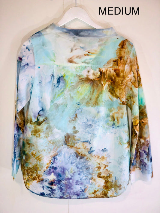 Patina ice dyed blouse