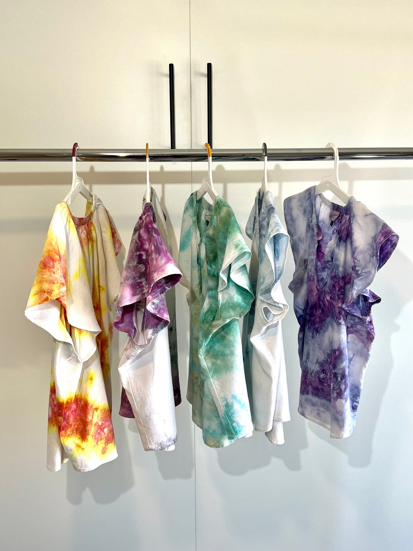 The perfect Festival ice dyed line blend short sleeve blouses