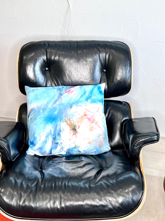 Monet ice dyed pillow cover