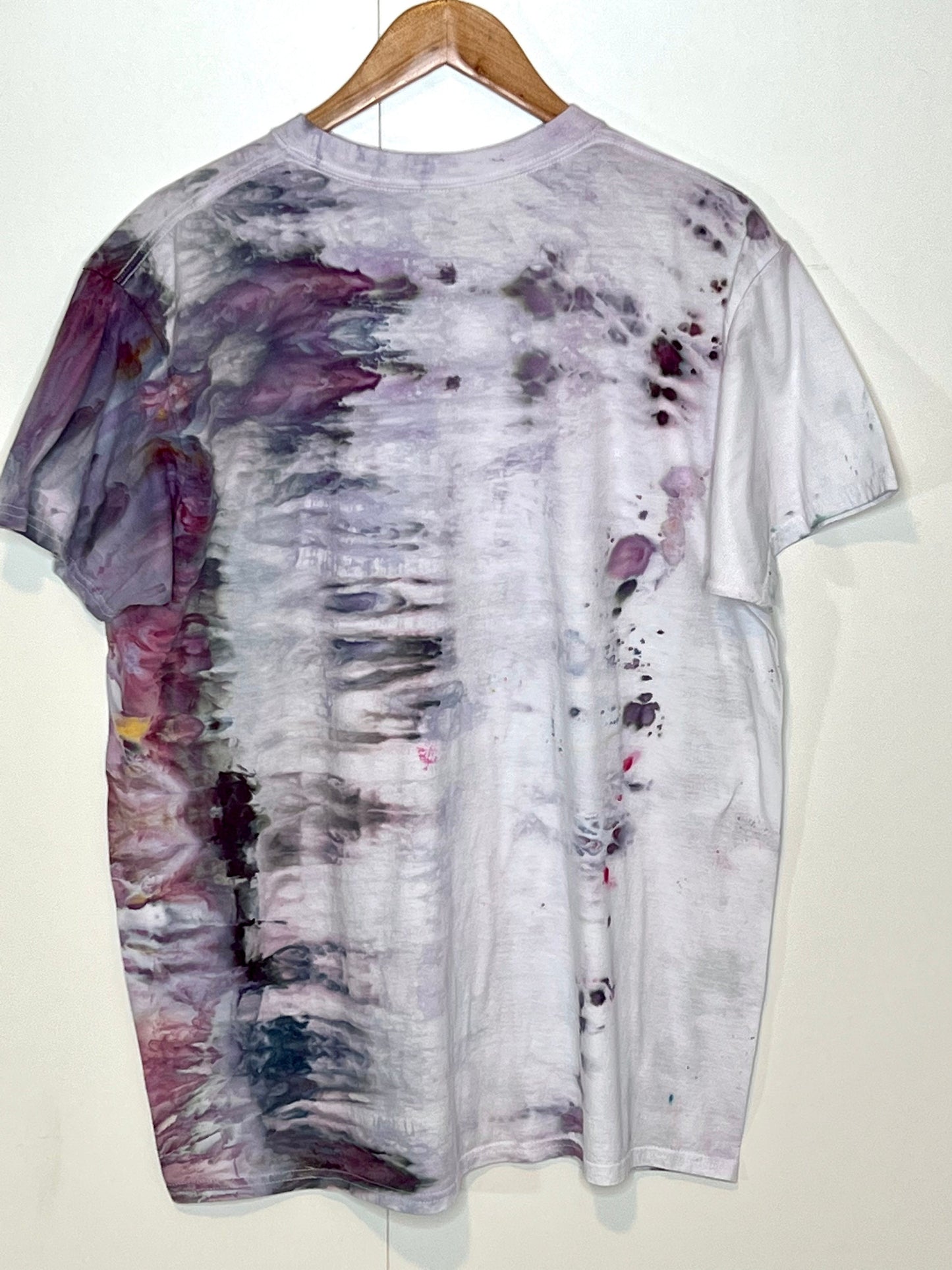 Cherry ice dyed abstract t-shirt unisex X-large