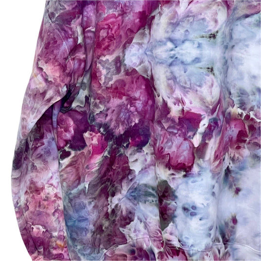 Cherry ice dyed unisex sweatshirt. 2xl