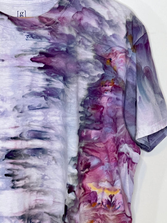 Cherry ice dyed abstract t-shirt unisex X-large