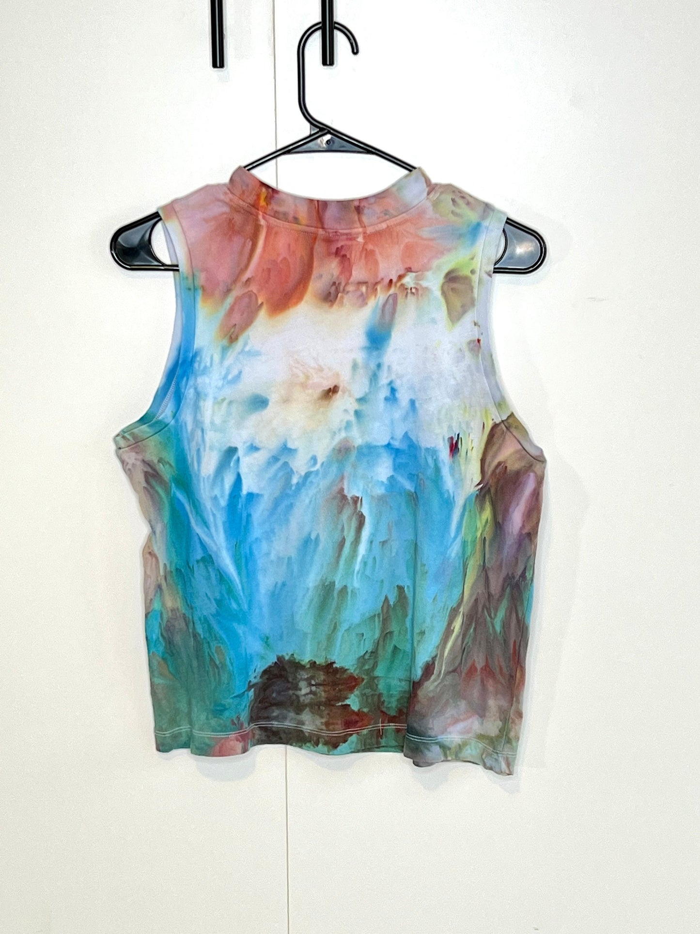 tie dye tank top- jewel tone MEDIUM