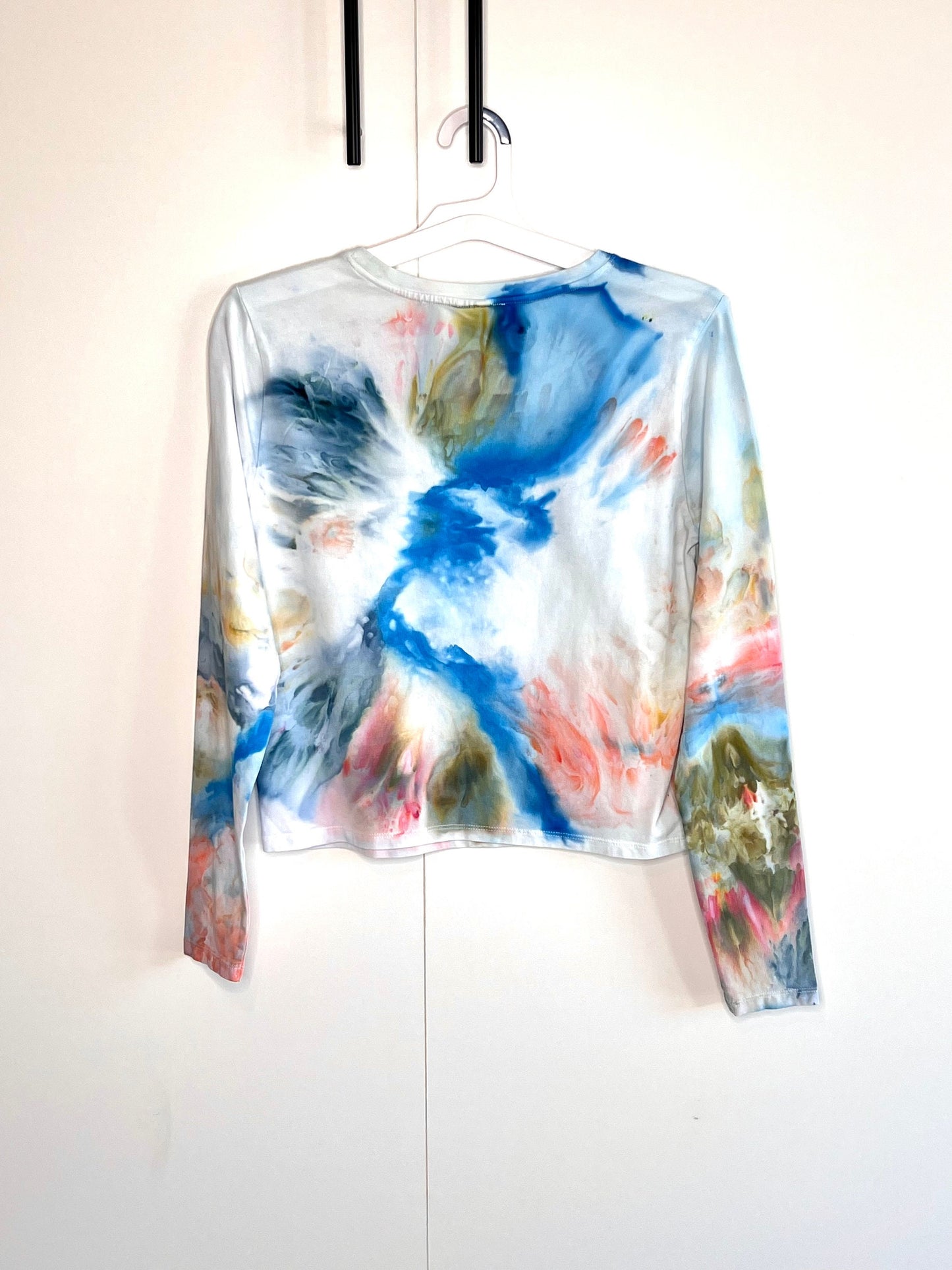 Monet inspired long sleeve tie dye shirt- x-large