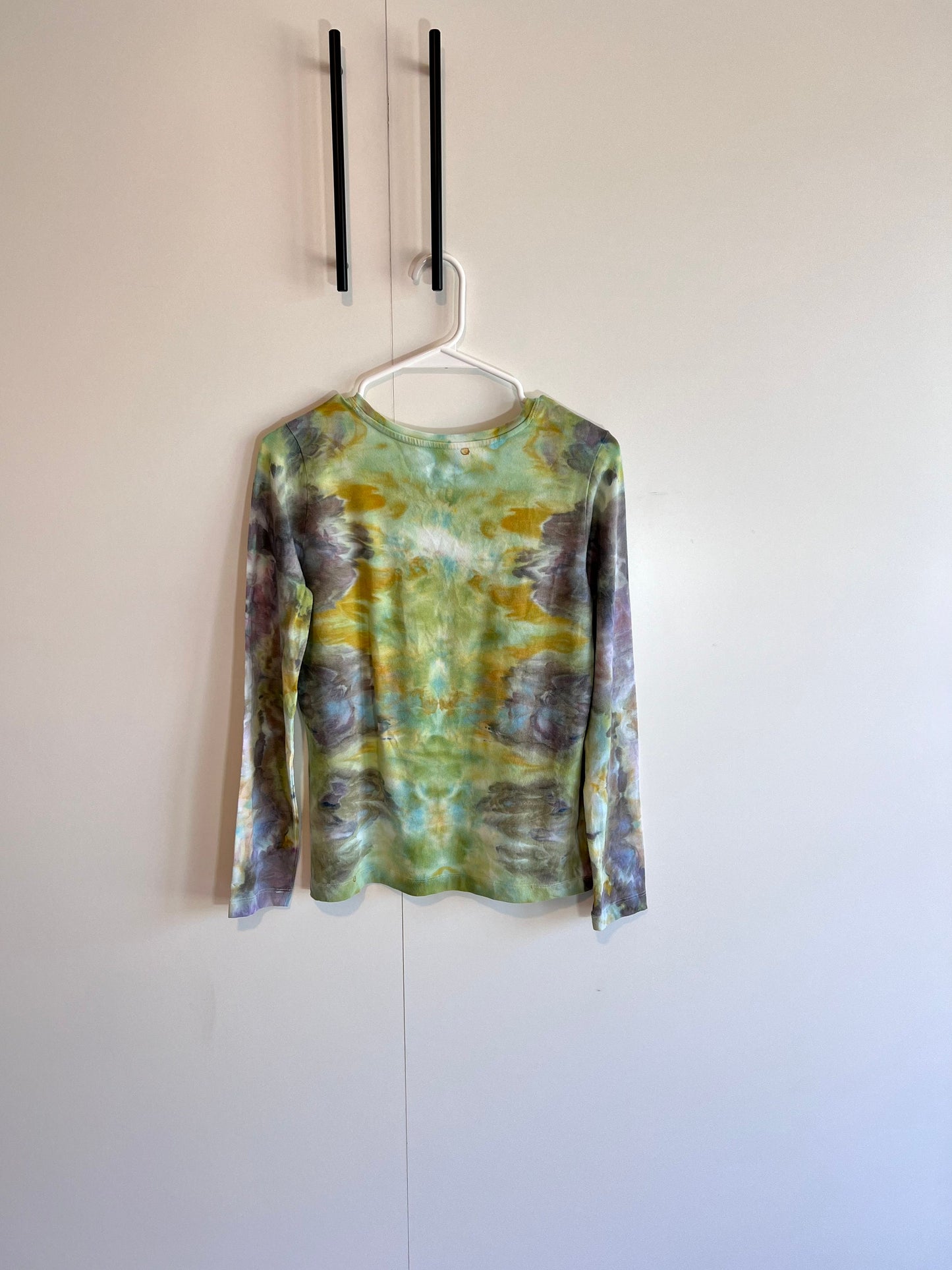 Reimagined peacock long sleeve t-shirt- SMALL