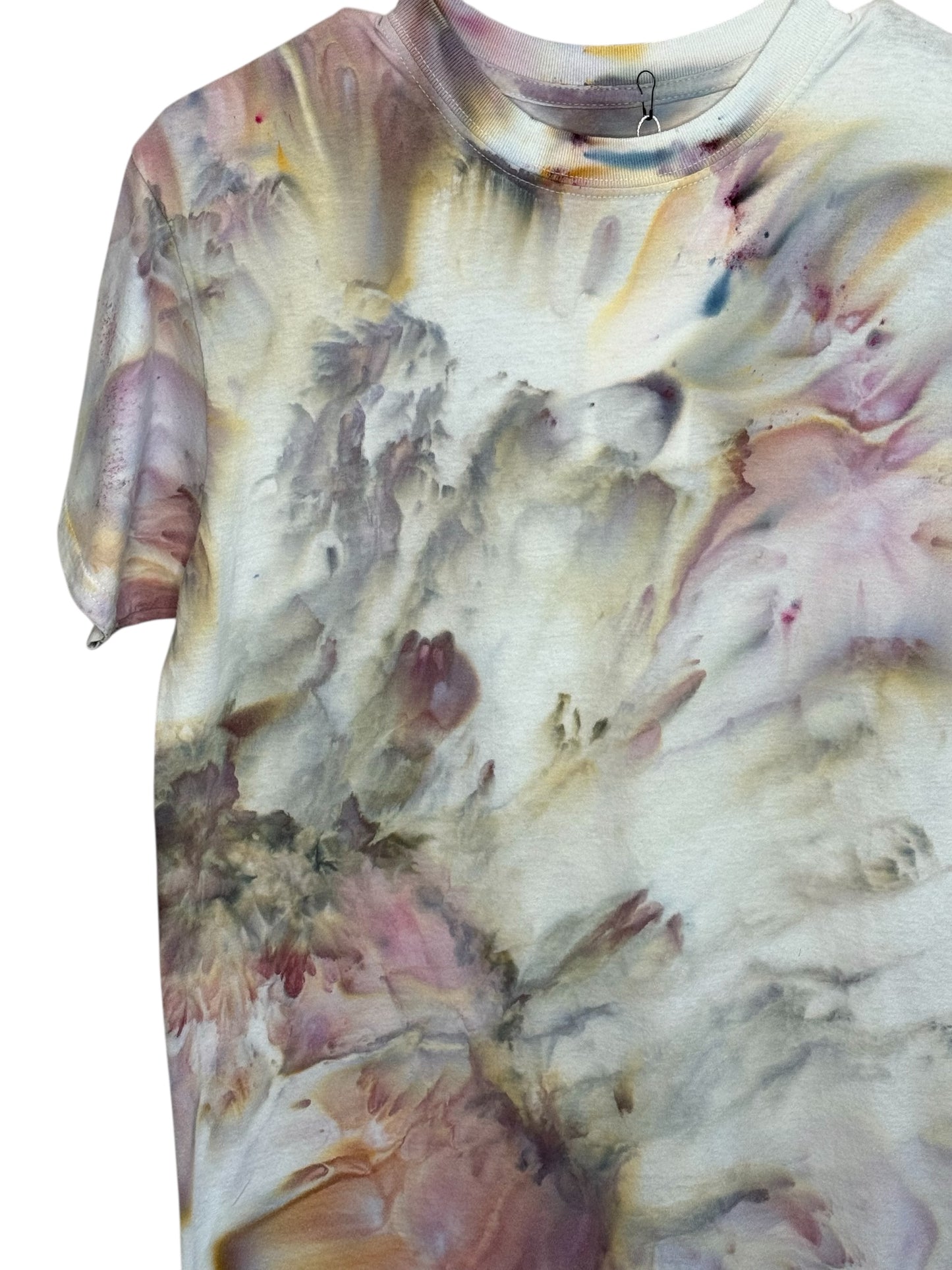 Pastel reverie abstract ice dyed t-shirt. Medium unisex