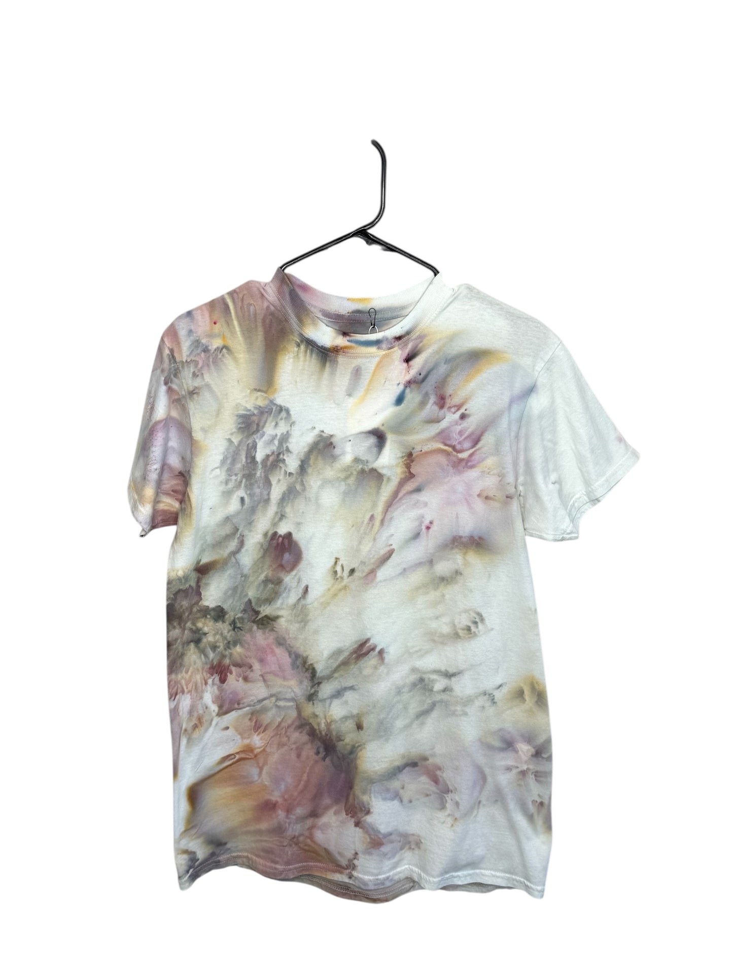 Pastel reverie abstract ice dyed t-shirt. Medium unisex