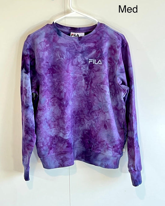 Tcu purple ice dyed sweatshirt with pockets-medium