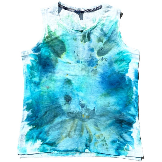 Maui blue ice dyed tank top-small-